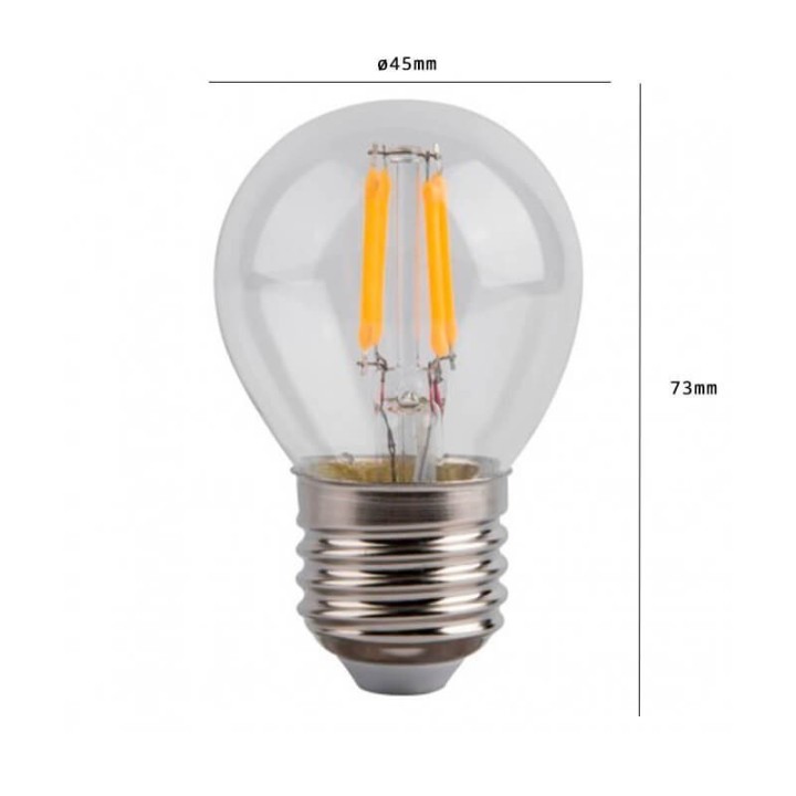 Acheter Ampoule à filament LED E27 4W G45-P45
