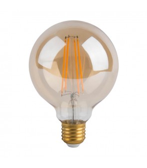 Pack 3 grandes ampoules Déco Led Filament Spirale Flower E27 G80 - Ping City