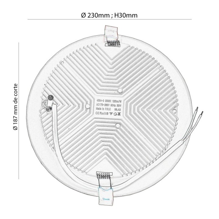 ACHETER Downlights 30W  120° IP20