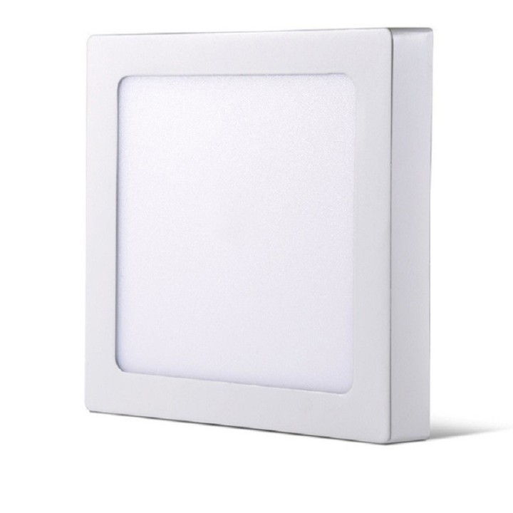 Plafonnier à LED carrée saillie 18W - IP20