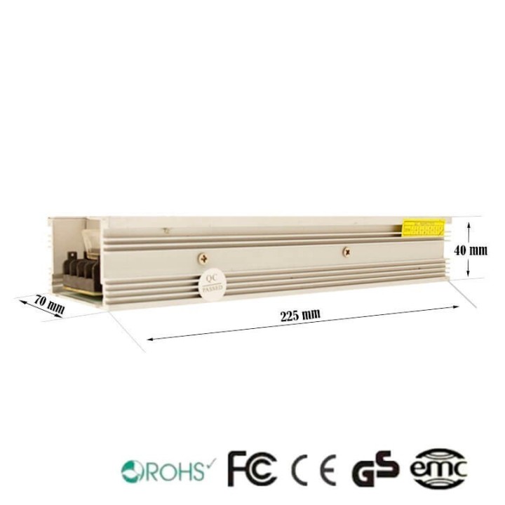Alimentation 24V 200W 8.3 A - Aluminium IP20
