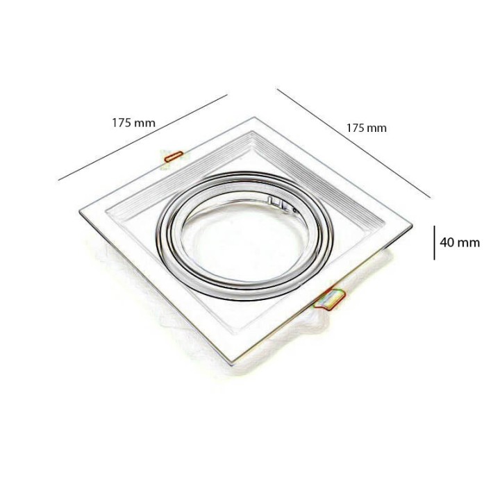 Acheter Cadre blanc orientable pour AR111