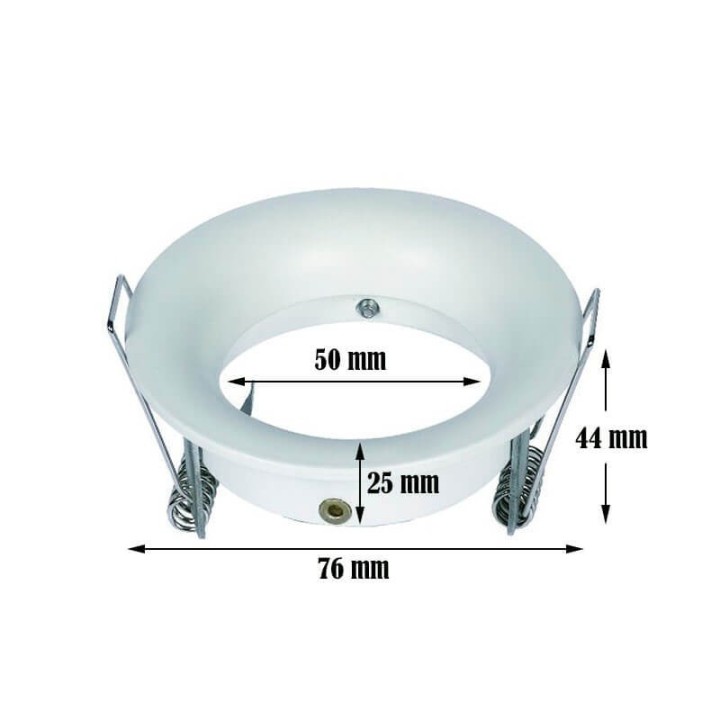BUY Trou fixe pour Dicroica Round White GU10-MR16