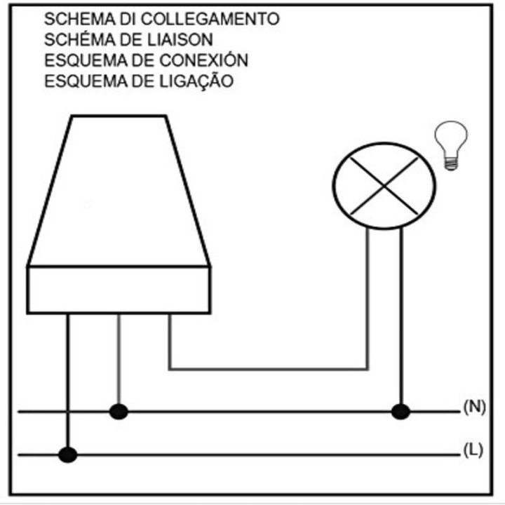 Schéma de montage du détecteur crépusculaire