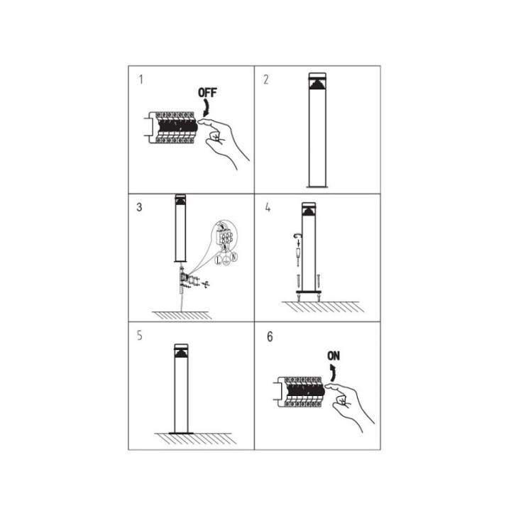 Balise LED 8W circulaire 60cm Extérieur Samsung Chip