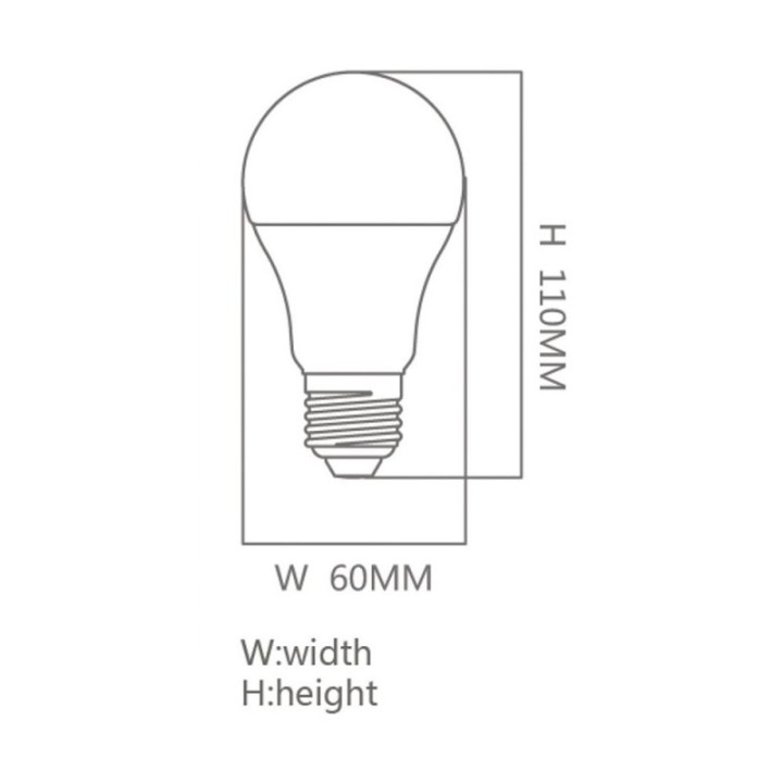 Ampoule LED 10W - lumière blanche - E27