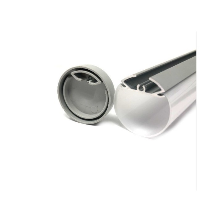 PROFILÉ 2M ALU ROND ET DIFFUSEUR OPALE