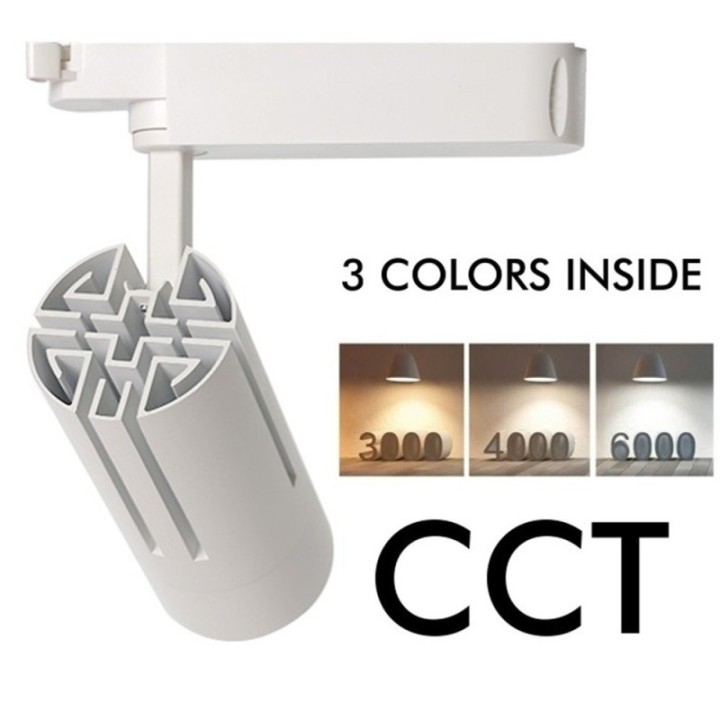 Spot LED 30W  Monophasé Blanc CCT