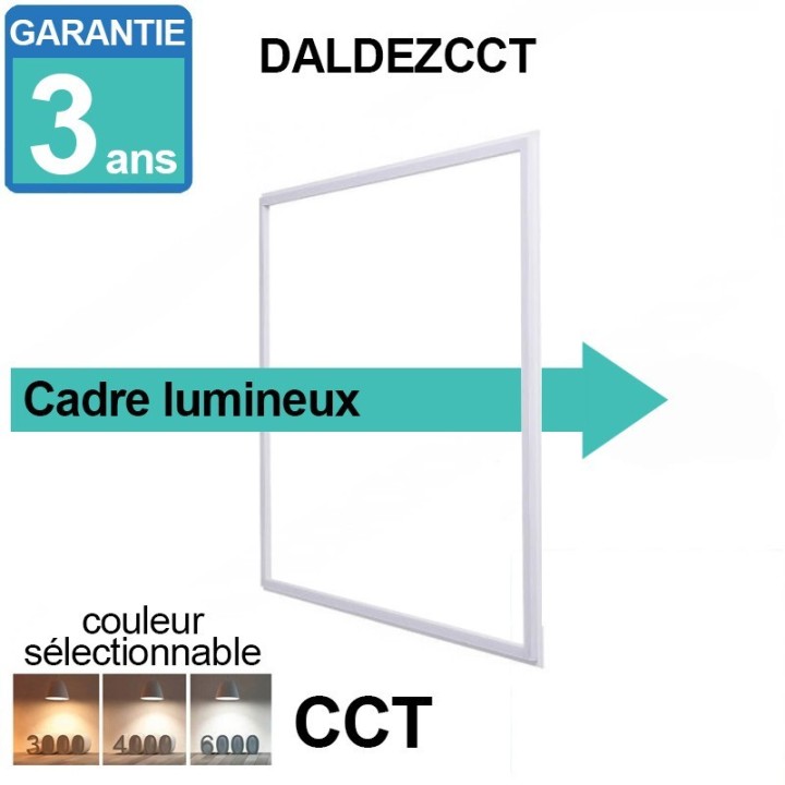 Cadre lumineux LED 60x60cm 40w pour faux plafond - Philips Drivers