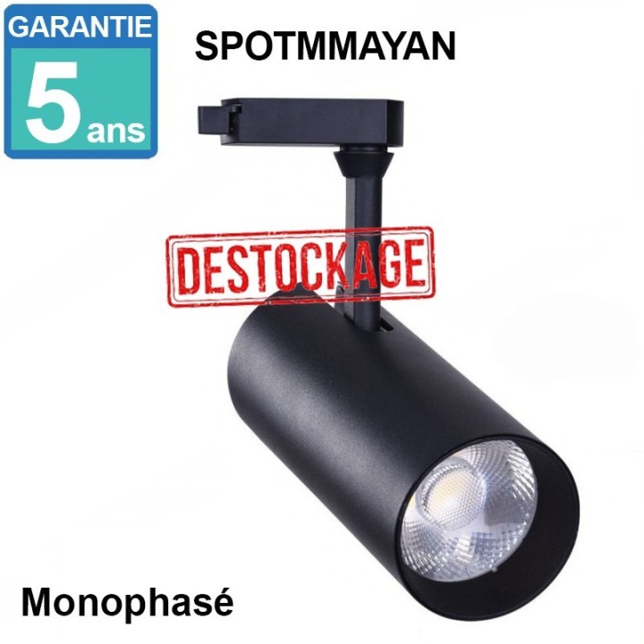 Acheter Spot LED Maya Black  pour rail monophase 30W 24º