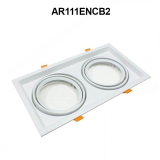 Acheter Cadre AR111 cadre double blanc