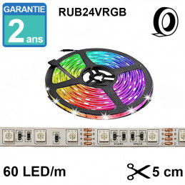 Ruban LED 24V / 12w - 5m -...
