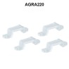 Agrafe en silicone pour ruban 220 Volts