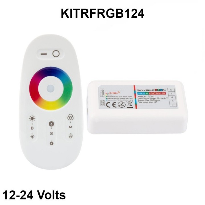 Kit de télécommande et récepteur pour ruban LED 12 et 24 Volts