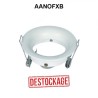 Anneau d'encastrement rond fixe Blanc GU10