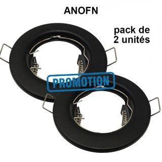 Anneau circulaire en argent vieilli pour LED dichroïque GU10 - MR16