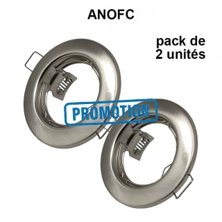 Bague circulaire en argent pour dichroïque LED GU10 - MR16