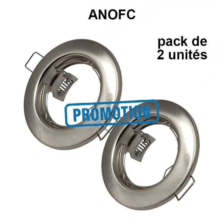 Bague circulaire en argent pour dichroïque LED GU10 - MR16