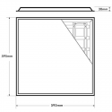 Croquis taille dalle LED