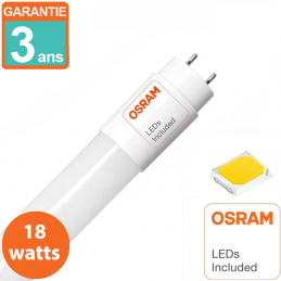 Tube LED 60cm - 18 watts - OSRAM CHIP