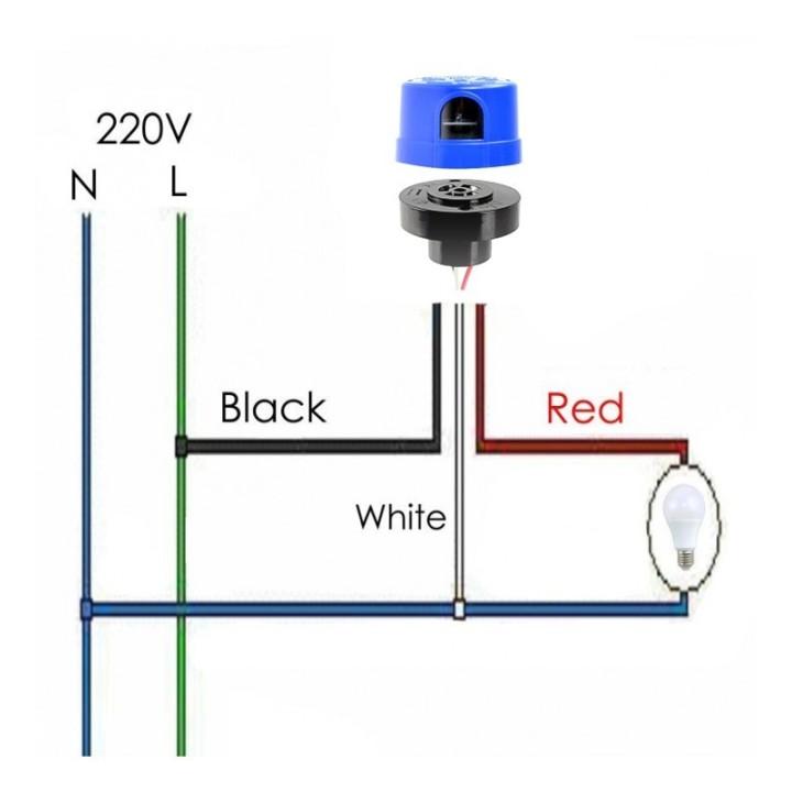 Cellule illumination publique crépusculaire