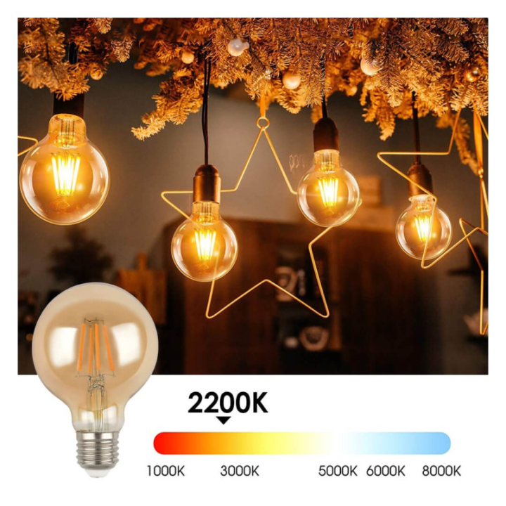 Acheter Ampoule LED filament Vintage 6W E27 G80