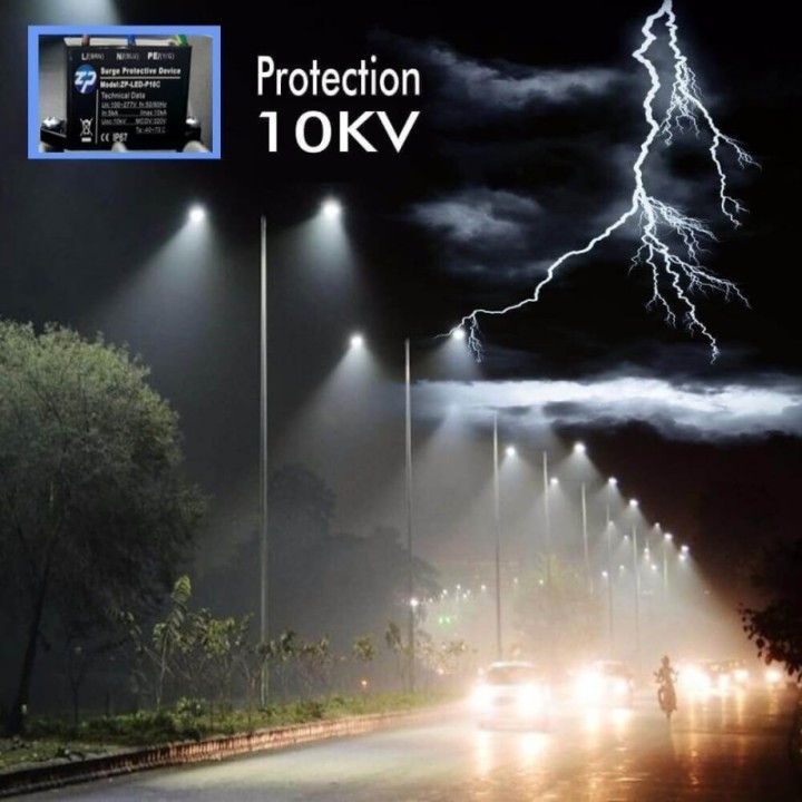 Réverbère LED 100W – Lampadaire extérieur IP65 avec driver Philips programmable