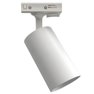 Spot sur Rail Blanc – Monophasé – Orientable pour Ampoule GU10