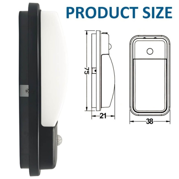 Applique LED 20W Extérieur avec Détecteur de présence – IP65 - CCT