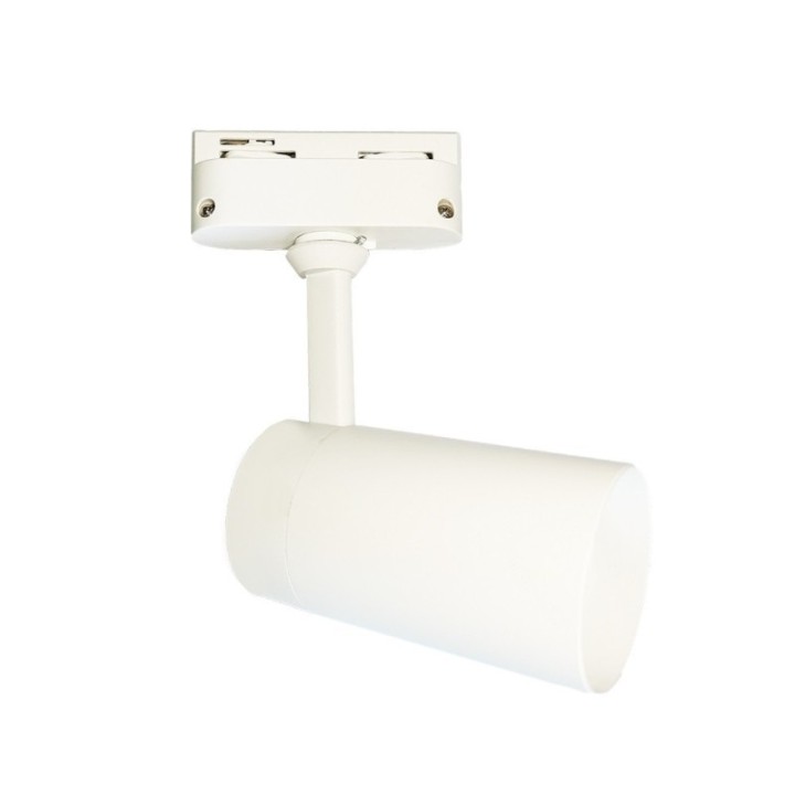 Spot sur Rail Blanc – Monophasé – Orientable GU10 – Aluminium