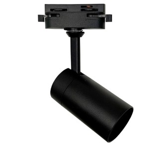 Spot sur Rail Noir – Monophasé – Orientable GU10 – Aluminium