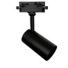 Spot sur rail Monophasé noir pour lampes GU10 - Aluminium