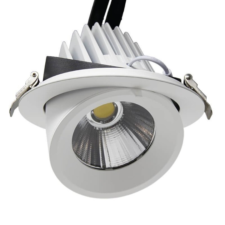 Spot LED vitrine encastrable orientable – Puissance & CCT réglables