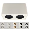Applique de plafond double - GU10 - collerette sélectionnable