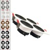 Spot encastrable quadruple - GU10 - blanc personnalisable