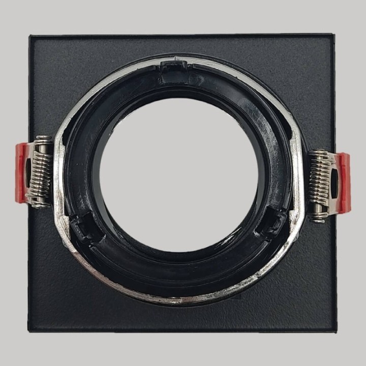Spot Encastrable Carré GU10 Noir – Design Personnalisable
