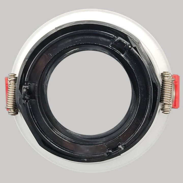 Anneau d’Encastrement Circulaire GU10 Blanc – Design Orientable