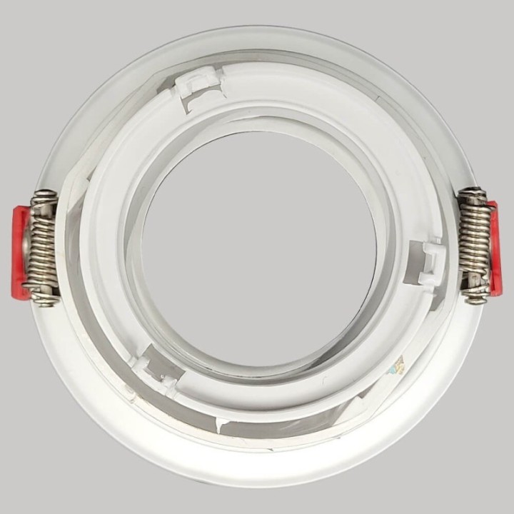 Anneau d’Encastrement Circulaire GU10 Blanc – Design Orientable