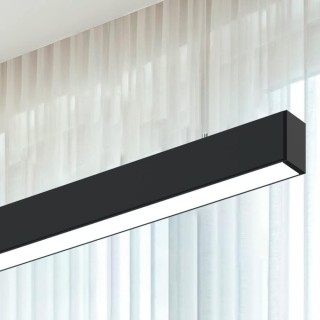 Réglette LED Linéaire 150 cm Noire – 50W – 3CCT – Interconnectable