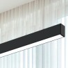 Linéaire suspendue 150 cm noir 50W LED - Interconnectable - CCT