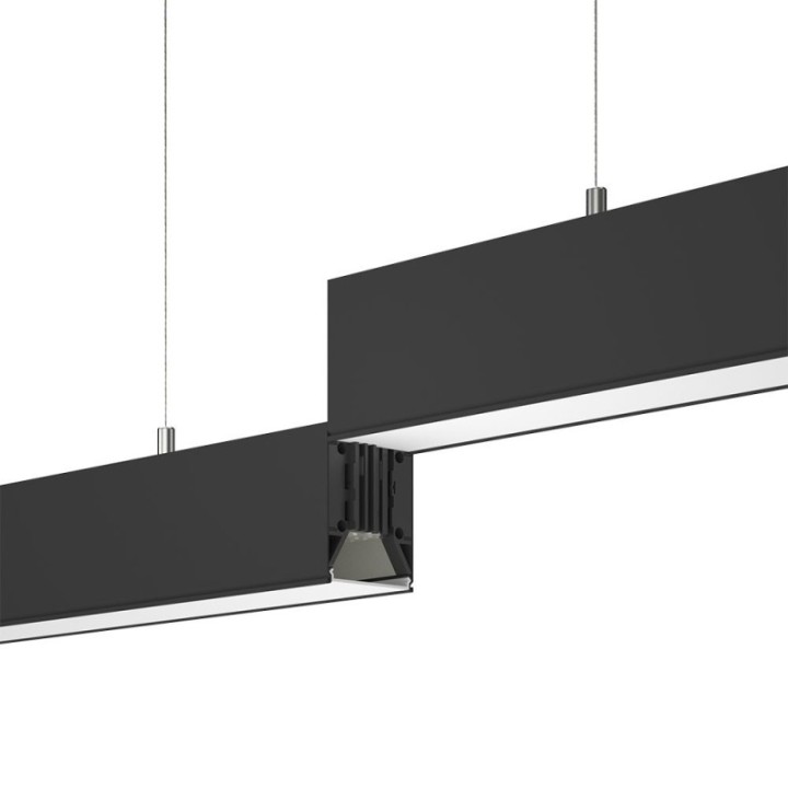Réglette LED Linéaire 150 cm Noire – 50W – 3CCT – Interconnectable