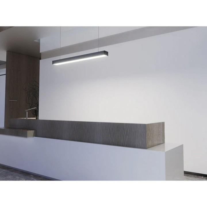 Réglette LED Linéaire 150 cm Noire – 50W – 3CCT – Interconnectable
