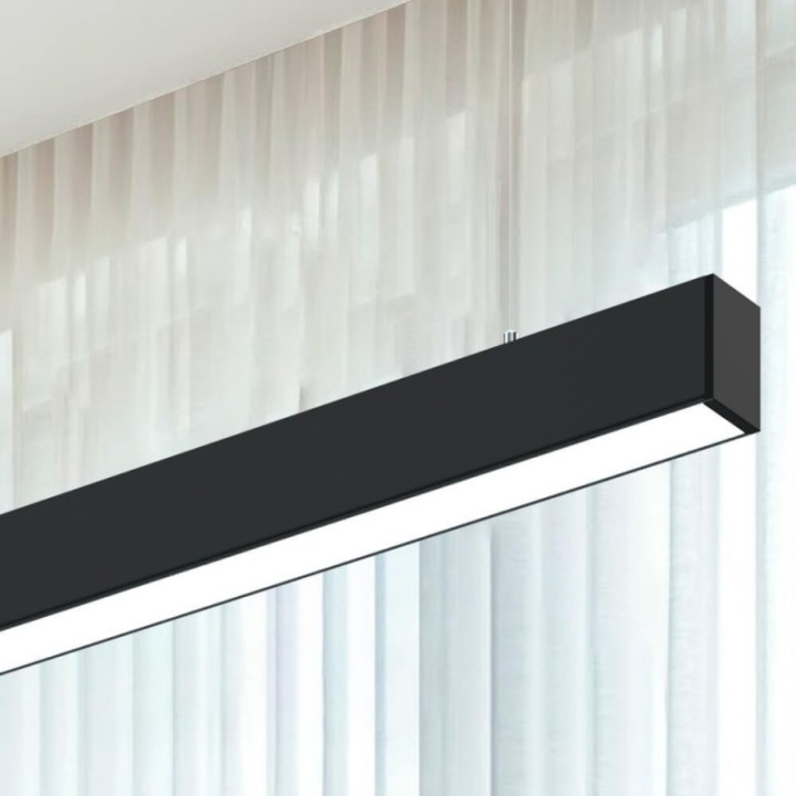 Linéaire LED suspendue noir 40 Watts 120 cm | Interconnectable | CCT