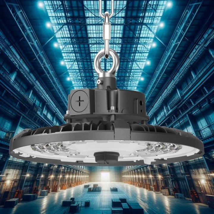 Cloche Industrielle LED réglable 100-150-200W – CCT – Lumileds puissante
