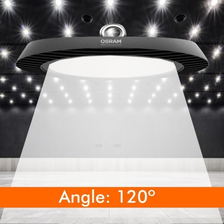 Cloche Industrielle LED 80W-150W – OSRAM – 140 lm/W – No Flicker