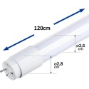 Dimension des tubes 120 cm Dimension des tubes 120 cm