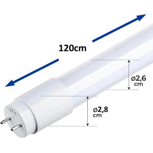 Dimension des tubes 120 cm