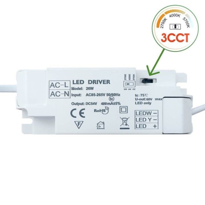 Driver-LED-CCT-OSRAM-chip-ajustable