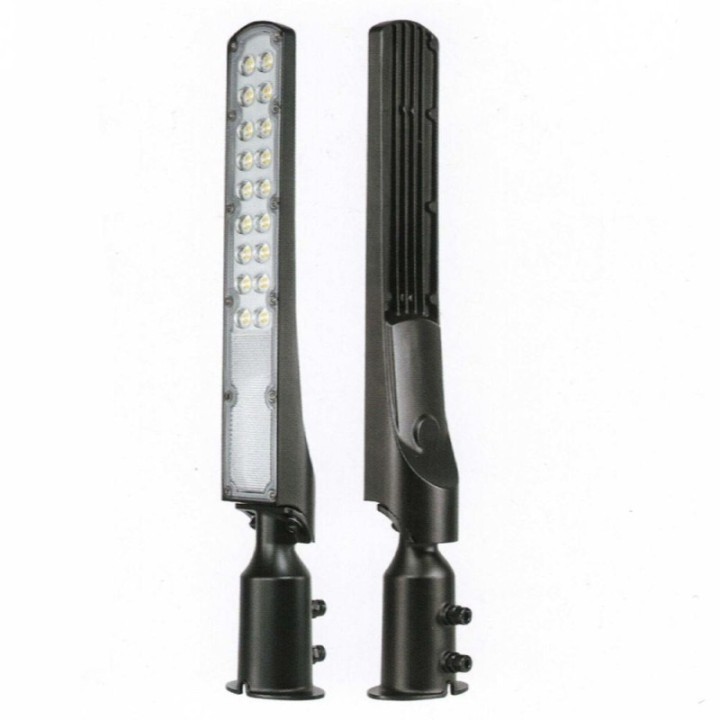 Réverbère LED 100W noir – Puce OSRAM – IP65 – Bras orientable
