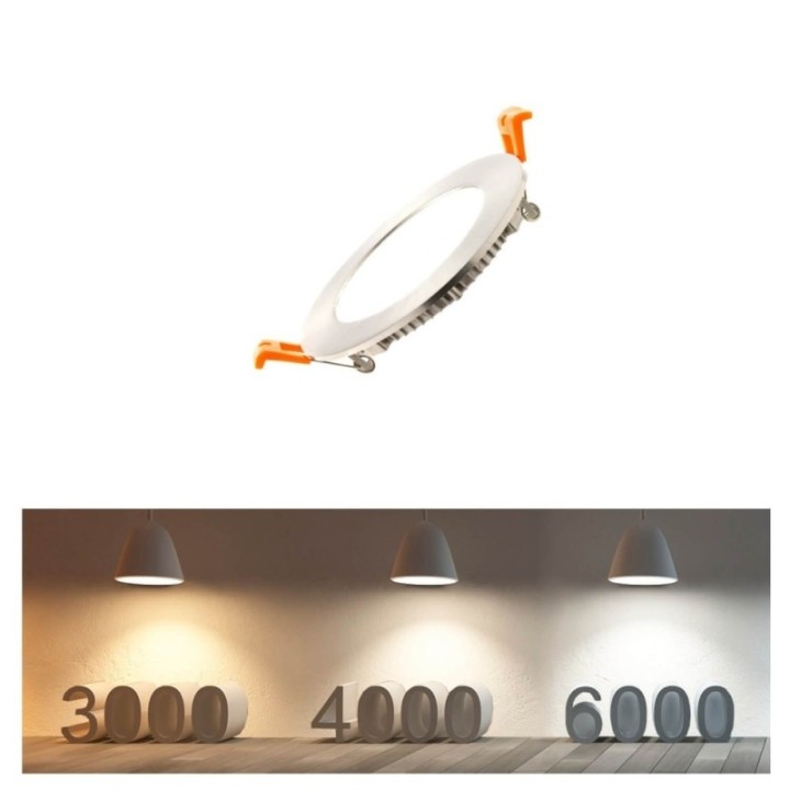 Spot LED 5 watts Inox rond